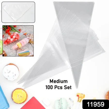 Disposable Piping Bags (100 Pcs Set Big) - Zidbik