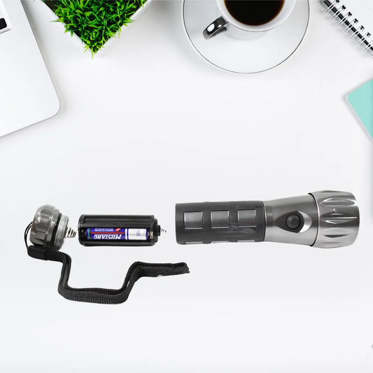 Aluminium Ledxenon Rubber Grip Handtourch (31.5v Aaa Batteries Not Included) - Zidbik