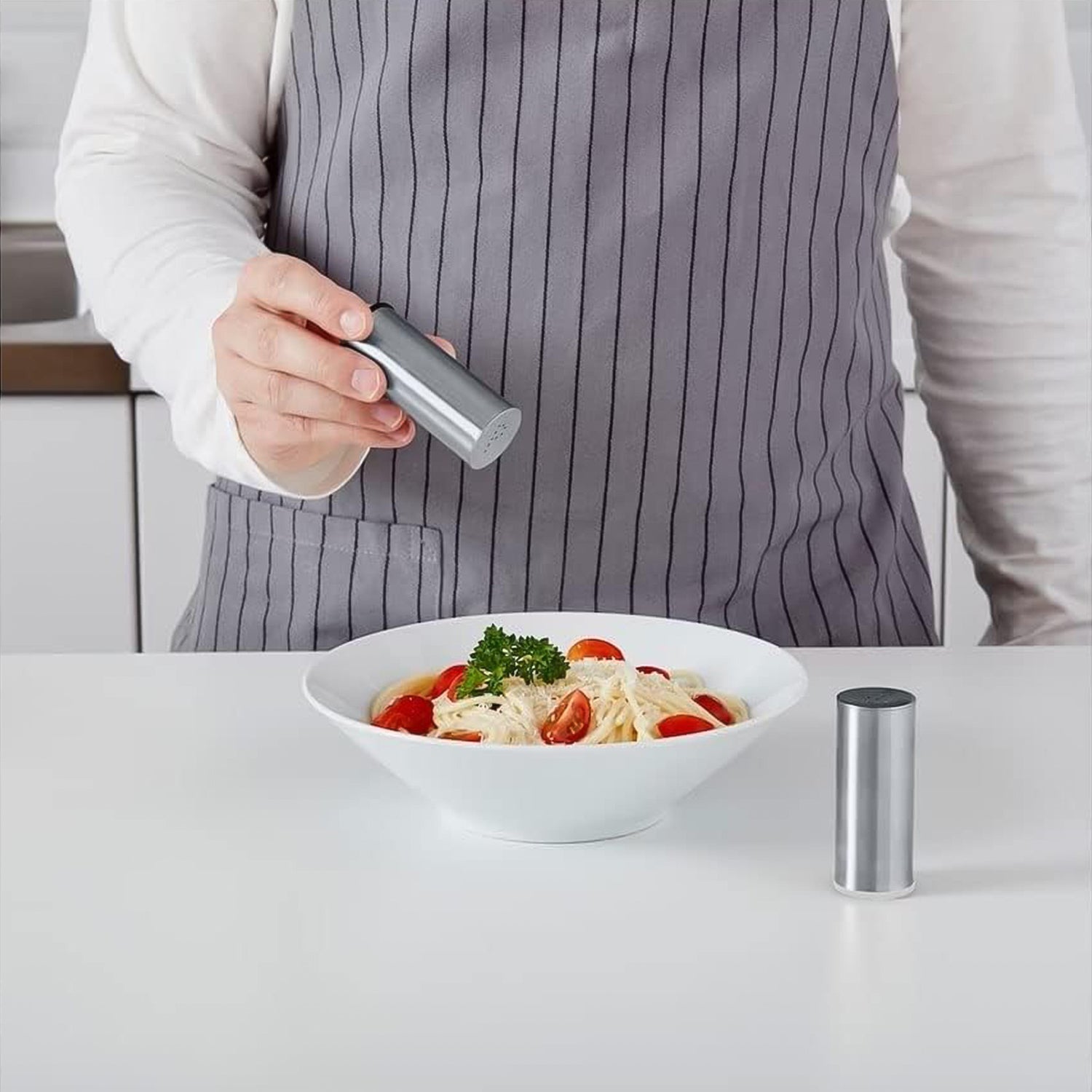 Stainless Steel Salt And Pepper Shaker Set (2 Pc) - Zidbik