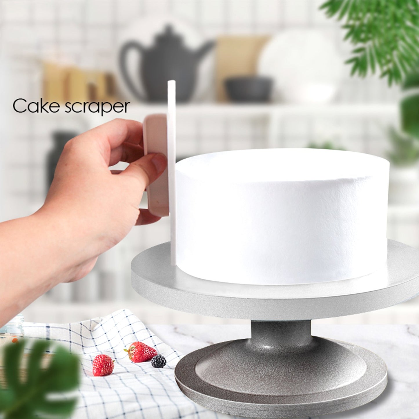 4689 Plastic Cake Candy Pastry Decorating Baking Icing Smoother - Zidbik