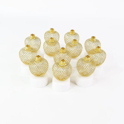 Decorative Apple Shape Led Tealight Candles (12 Pc) - Zidbik
