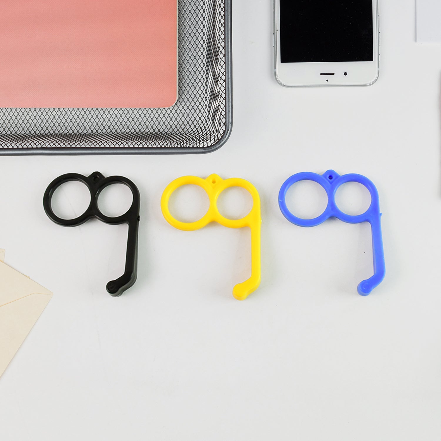 Plastic Hand Mobile Stand (Mix Color  1 Pc) - Zidbik