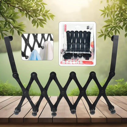 6 Hook Door Hanger Steel Coat Rack (1 Pc) - Zidbik