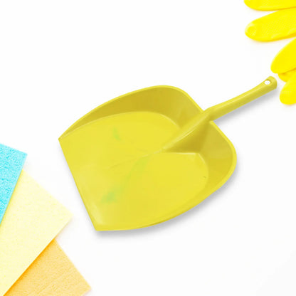 8732 Dustpan With Long Handle Dust Collection Dust Pan Tray For Kitchen Home Office Bathroom Etc (1 Pc Multicolor ) - Zidbik