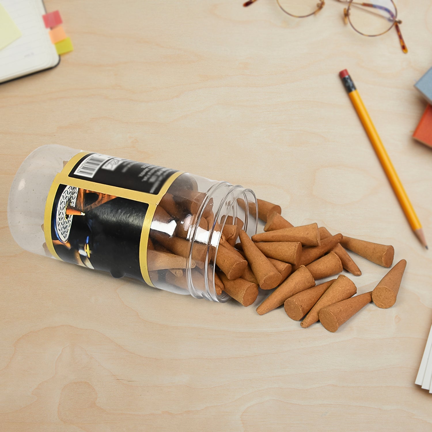 Dark Rose Dhoop Cones Premium Dark Rose Dhoop (120 Gm.) - Zidbik