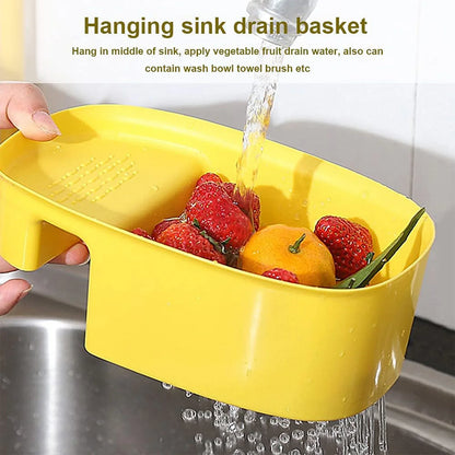 2833 Kitchen Dish Drainer And Drying Rack Sink Basket For Washing Bowls Utensils Vegetables Fruits Storage Organiser - Zidbik