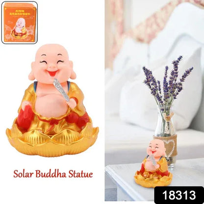 Solar Power Moving Buddha Car Ornament (1 Pc) - Zidbik