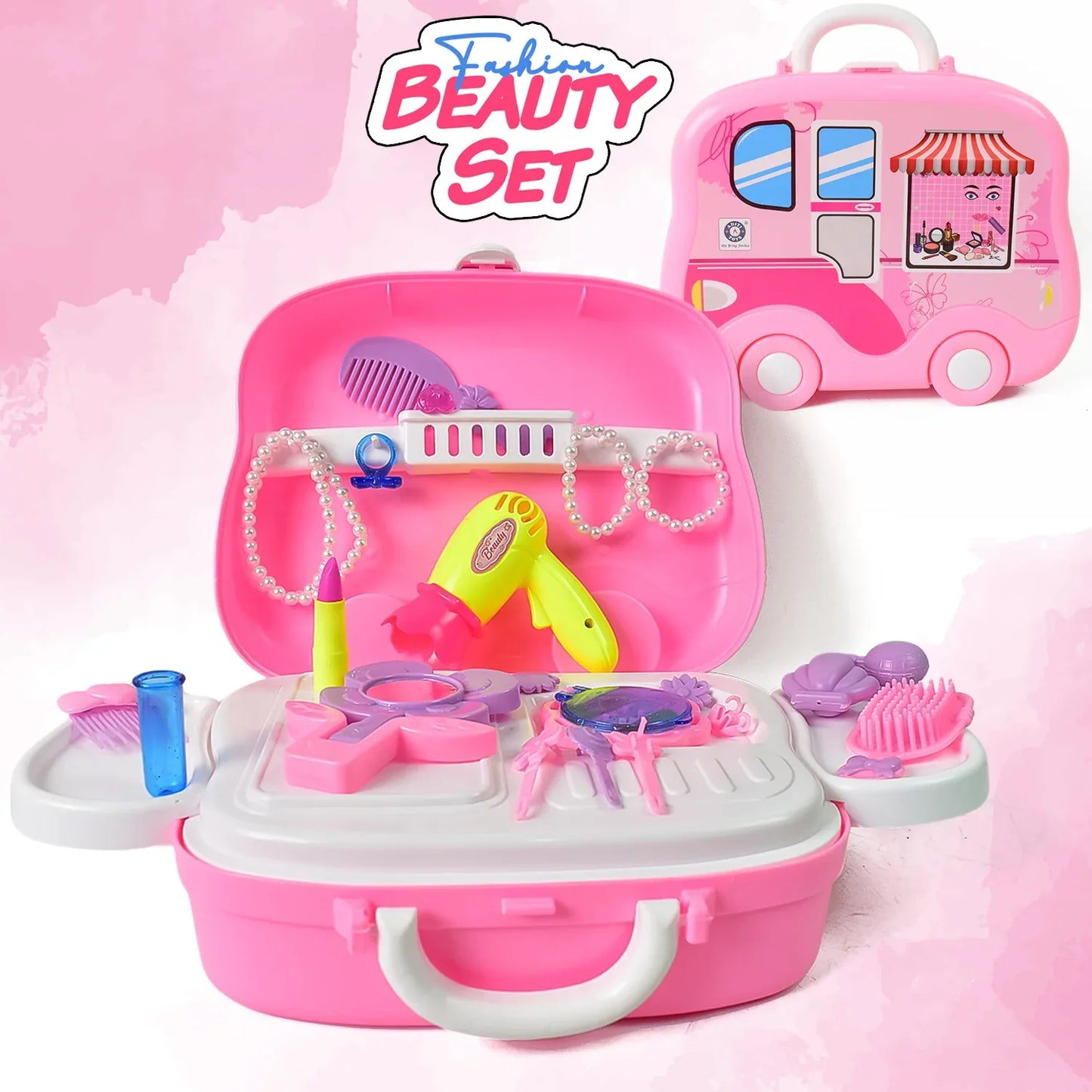 Beauty Make Up Case And Cosmetic Set - Zidbik