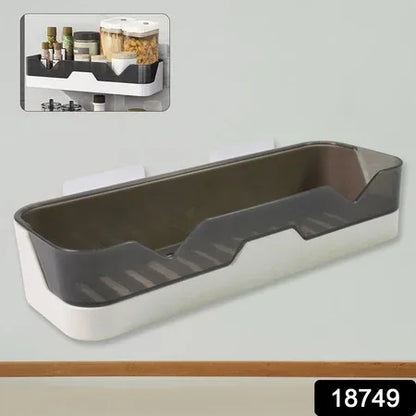 Wall Mounted Adhesive Bathroom Shower Caddy Shelf Plastic (1 Pc) - Zidbik
