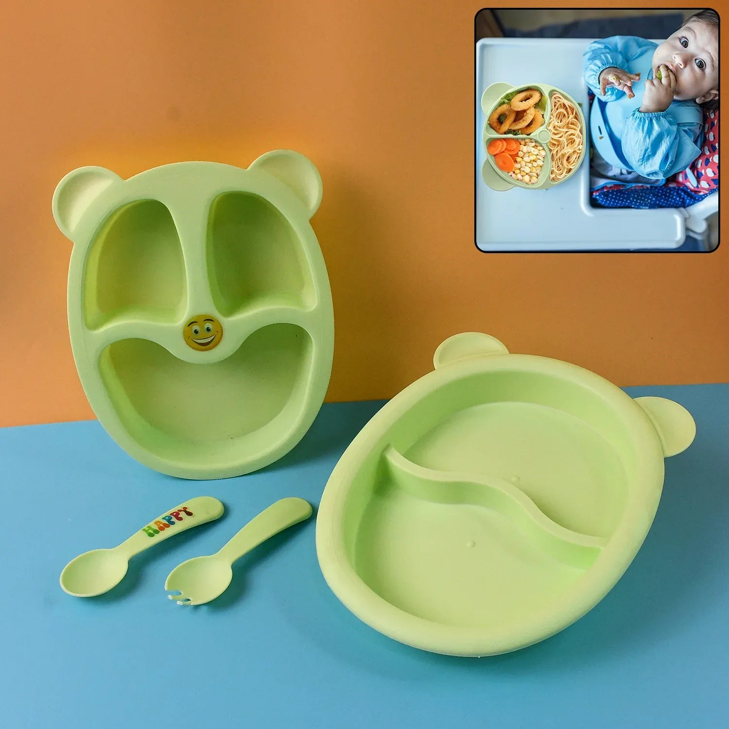 Premium 4-piece Kids Mealtime Feeding Set - Zidbik