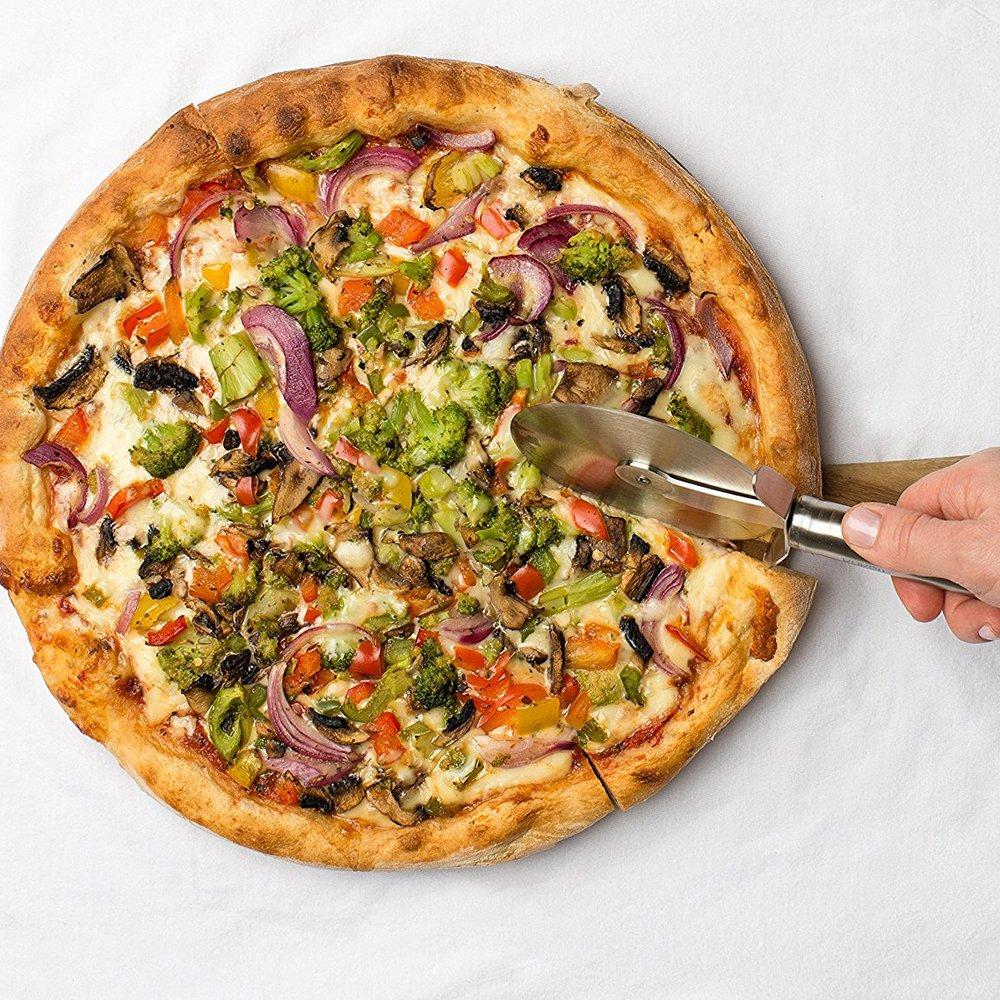 0831 Stainless Steal Pizza Cutter Pastry Cutter Sandwiches Cutter - Zidbik