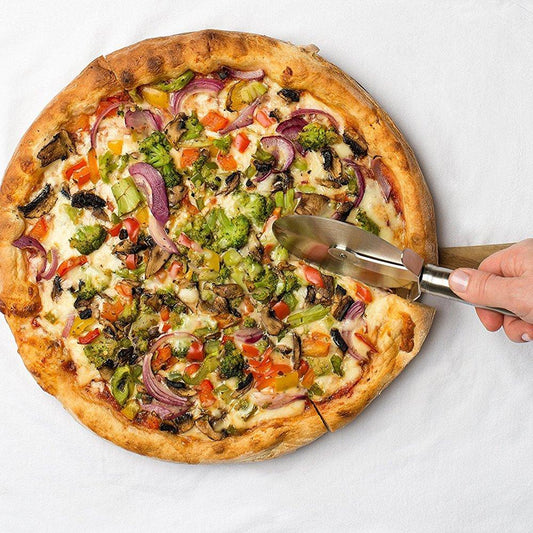 0831 Stainless Steal Pizza Cutter Pastry Cutter Sandwiches Cutter - Zidbik