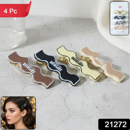 Superior Design Premium Fashion Hair Clips (4 Pc) - Zidbik