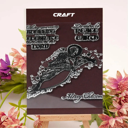 Reusable Rubber Stamp Tpr Stamp Diy Accessories Good Stamping Effect Diy Transparent Stamp Stick Repeatedly For Envelope For Diary For Invitation Letter Photo Album Decoration For Paper Crafts (Mix Design 1 Set) - Zidbik