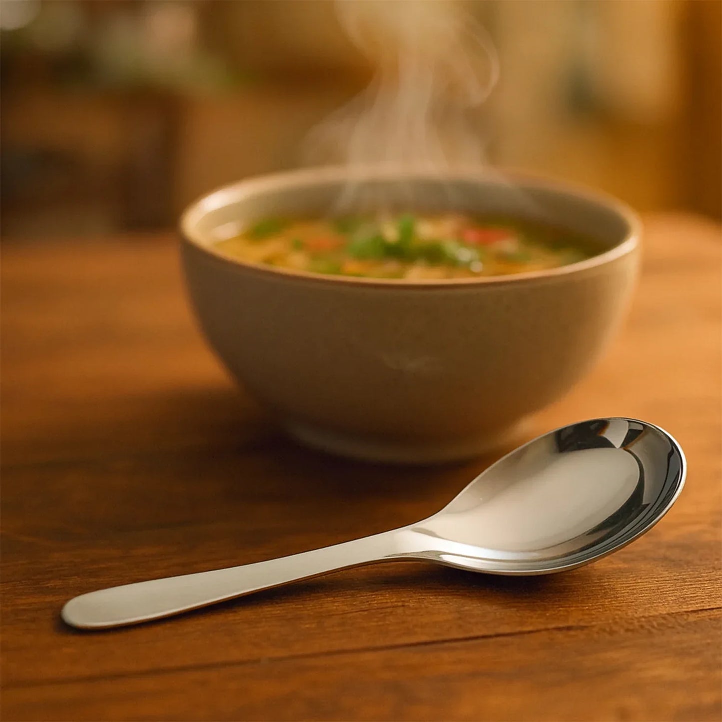 Apex Premium Stainless Steel Soup Spoon Set 6 Pieces - Zidbik
