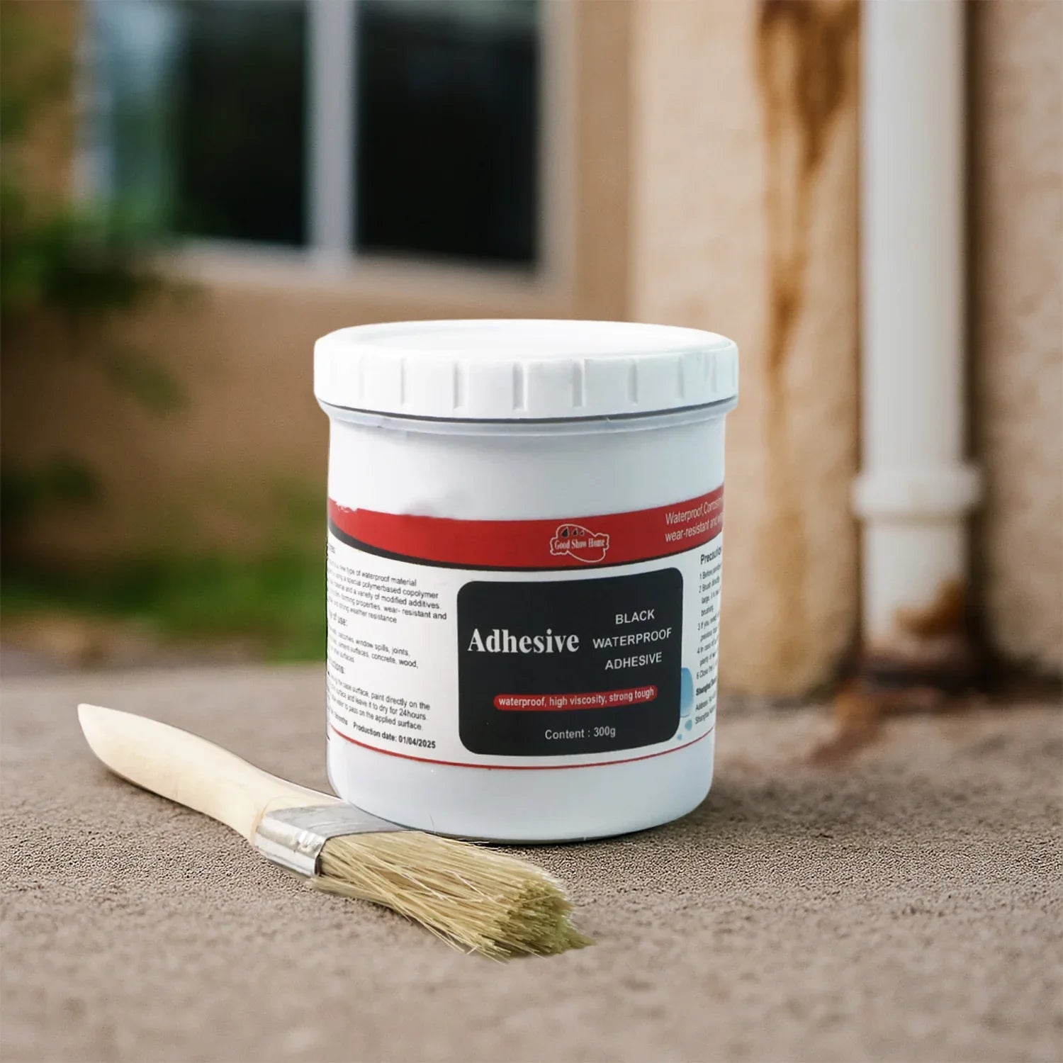 Black Waterproof Adhesive Paste 300 Gm - (Set) - Zidbik