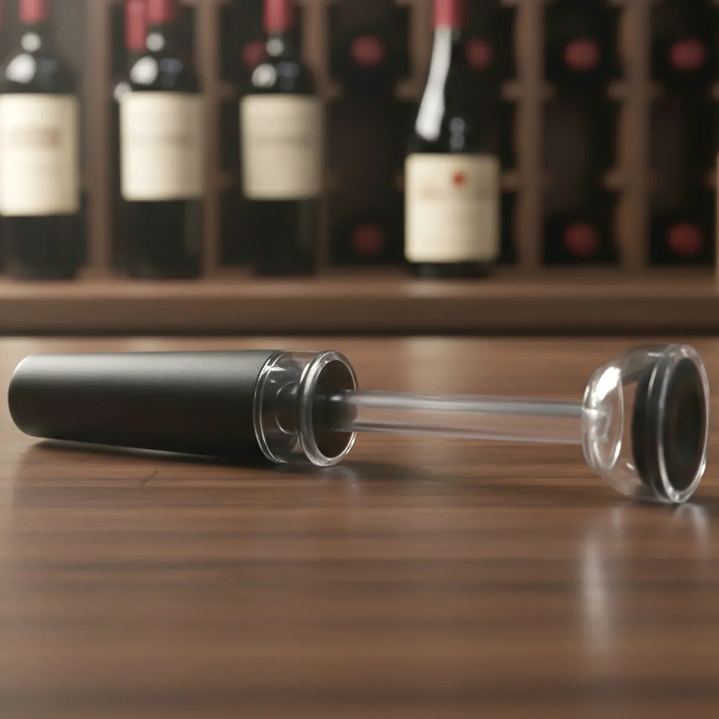 Premium Wine Poorer And Vacuum Bottle Stopper Set (2 Pc) - Zidbik
