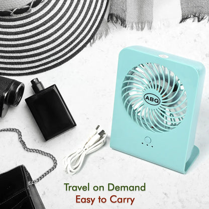 4810 Portable Desk Fan Big Table Fan 3 Step Speed Setting Fan Personal Desk Fan Suitable For Office School Home Use (Battery Not Include) - Zidbik