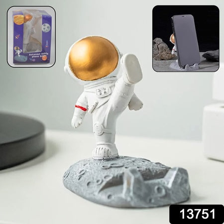Mobile Holder Astronaut Phone Stand Planet Creative Fun 3d Design (1 Pc) - Zidbik