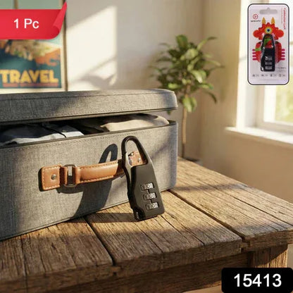 Secure 3-digit Combination Travel Lock (1 Pc) - Zidbik
