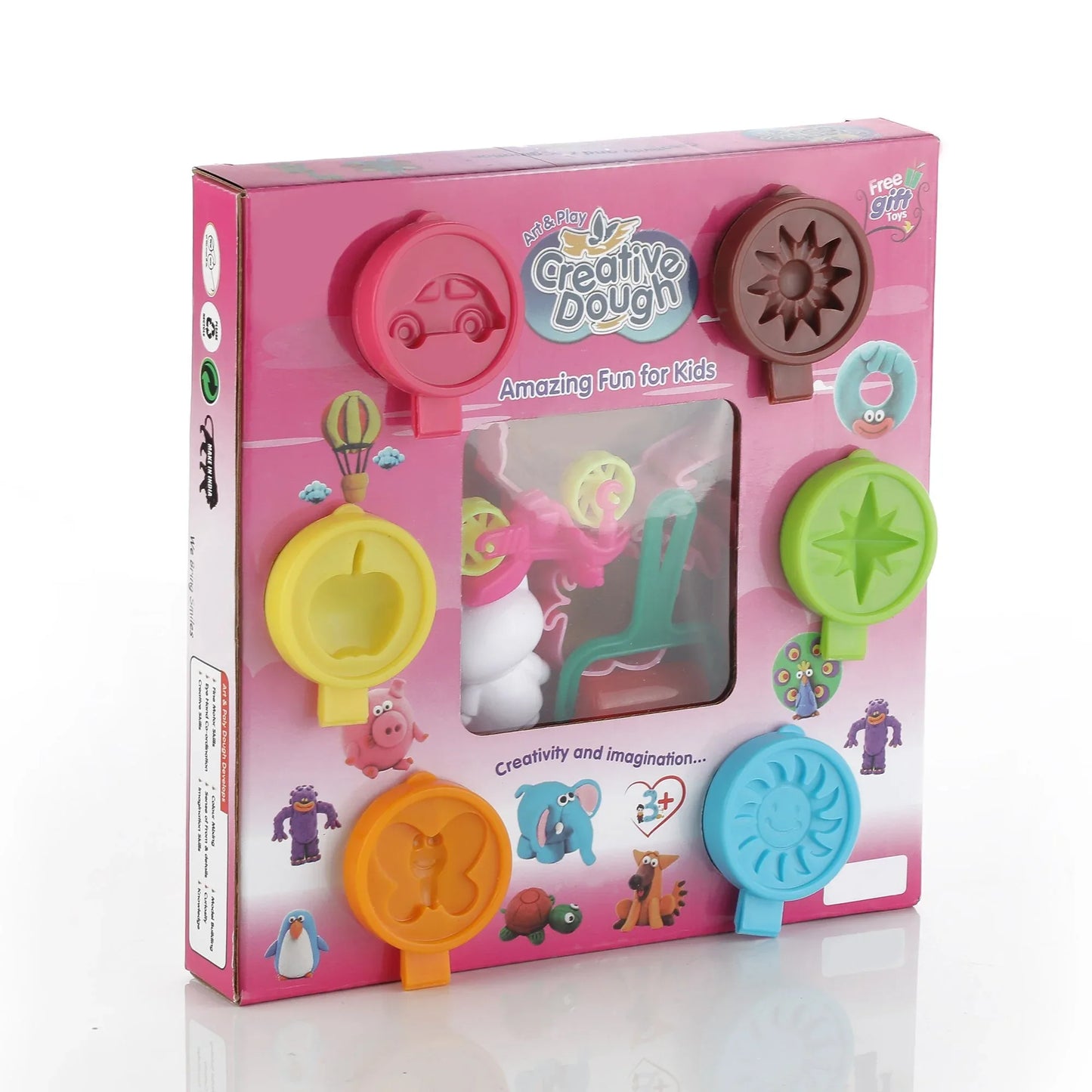 1917 Non-toxic Creative 30 Dough Clay 5 Different Colors (Pack Of 6 Pcs) - Zidbik