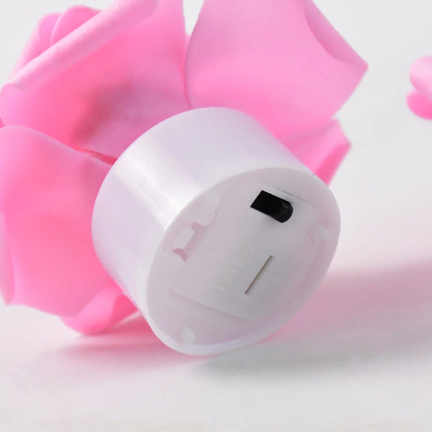 Rose Flower Shaped Led Flickering Tealight Candles (2 Pc) - Zidbik