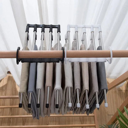 4660 Adjustable Trouser Pants Hanger Organizer - Zidbik