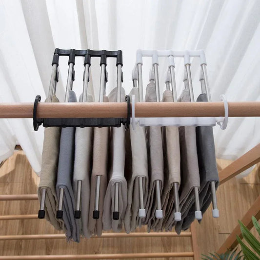 4660 Adjustable Trouser Pants Hanger Organizer - Zidbik