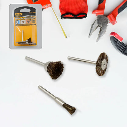 Brass Wire Wheels 3 Pcs Brass Wire Wheels Rust Removal Tool - Zidbik