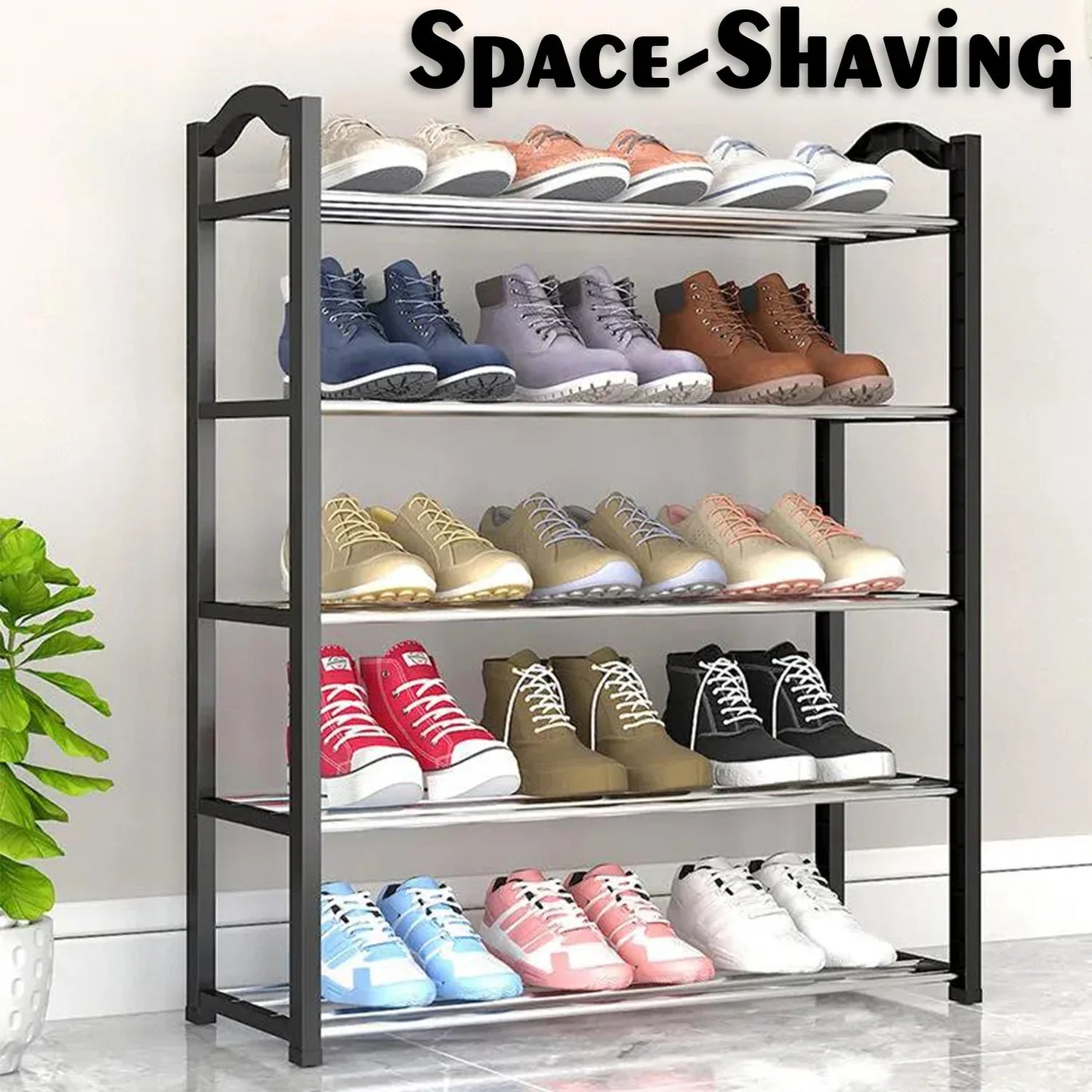 9106 4 Shelves Shoe Rack - Zidbik