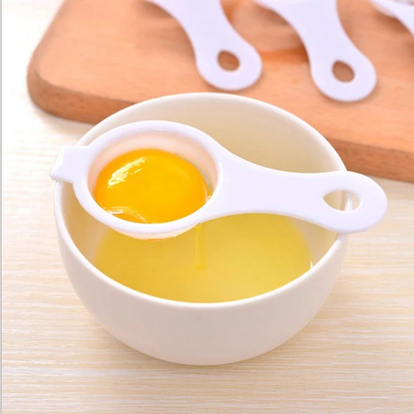 2885 Egg Yolk Separator Egg White Yolk Filter Separator Egg Strainer Spoon Filter Egg Divider - Zidbik