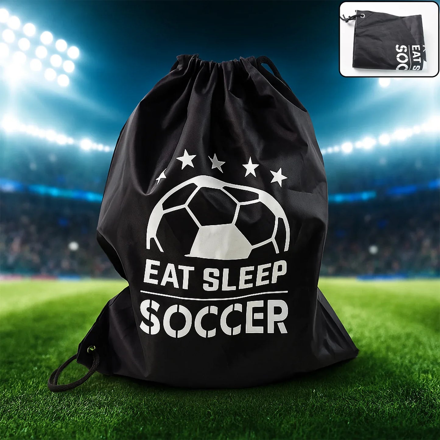 7603 Sport Bag Drawstring Backpack Sports Water Resistant String Bag Sport Gym Sack Pack For Women Men Large - Zidbik