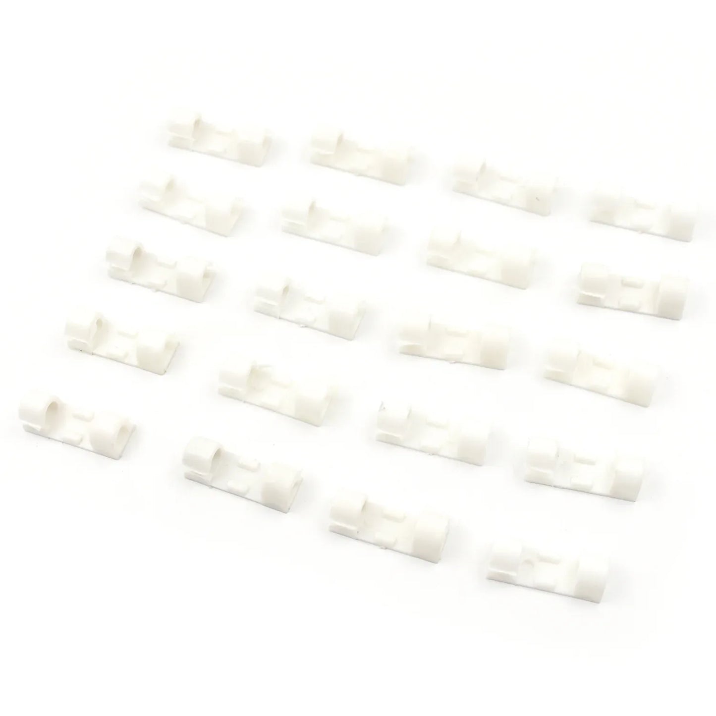 9502 Plastic Clips Stronger Adhesive Tape Cable Manager Wire Manager Wire Clamp Wire Clips For Cable Cable Organizer Cord Holder Cord Clips For Car Office And Home (20 Pcs Set) - Zidbik