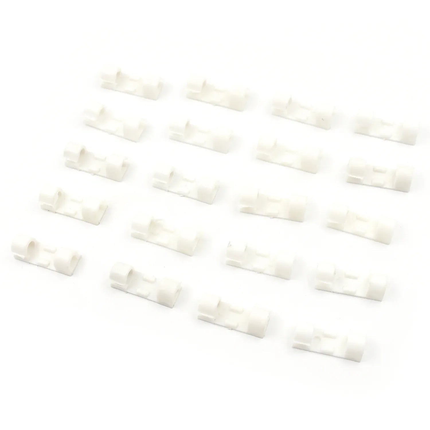 9502 Plastic Clips Stronger Adhesive Tape Cable Manager Wire Manager Wire Clamp Wire Clips For Cable Cable Organizer Cord Holder Cord Clips For Car Office And Home (20 Pcs Set) - Zidbik