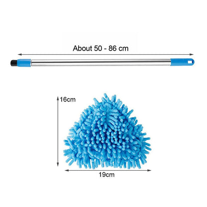 6001 Stainless Steel Road Adjustable Triangle Mop Used For Cleaning Dusty And Wet Floor Surfaces And Tiles. - Zidbik