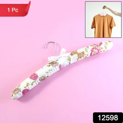 Premium Padded Floral Clothes Hanger (1 Pc) - Zidbik
