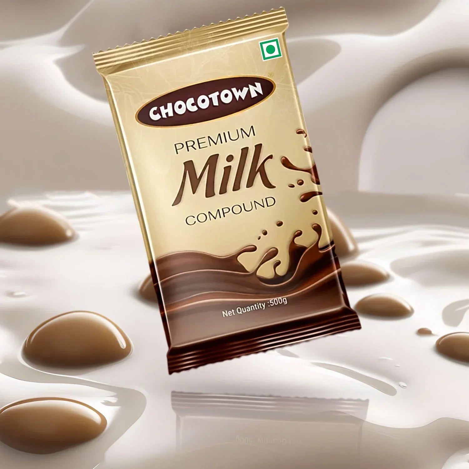 Chocotown Premium Milk Compound Slab (500 Gm) - Zidbik