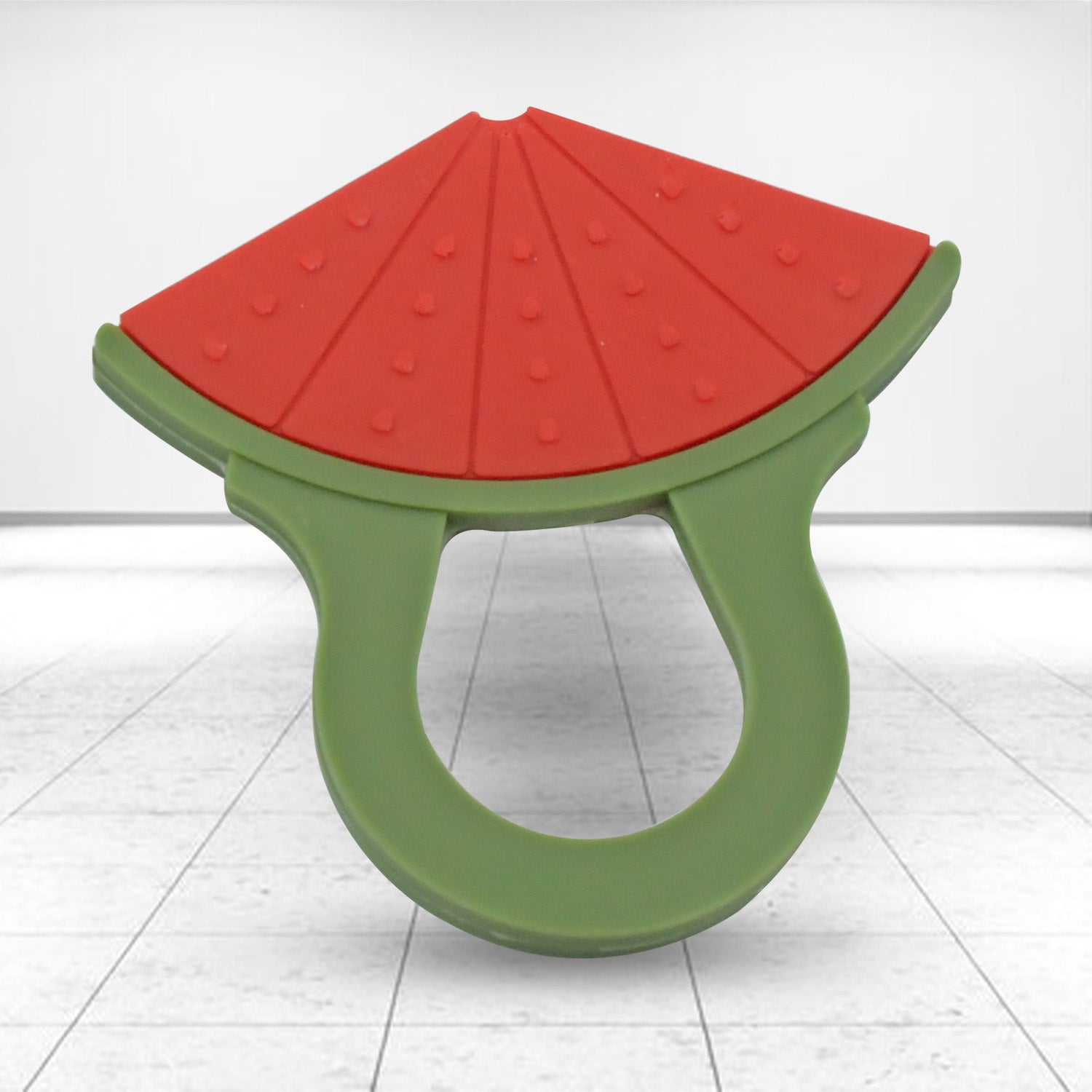 Baby Silicone Teether Fruit Teether For Toddlers100 Food Grade Silicone Teether Non-toxic  Latex Free Suitable For Kids Above 3 Months - Grapes Banana Watermelon (1 Pc ) - Zidbik