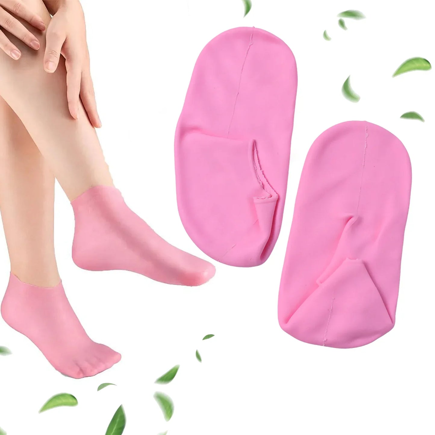 Silicone Moisturizing Socks (1 Pair) - Zidbik