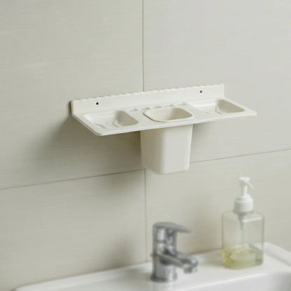 4 In 1 Wall-mounted Bathroom Organizer - (1 Pc) - Zidbik