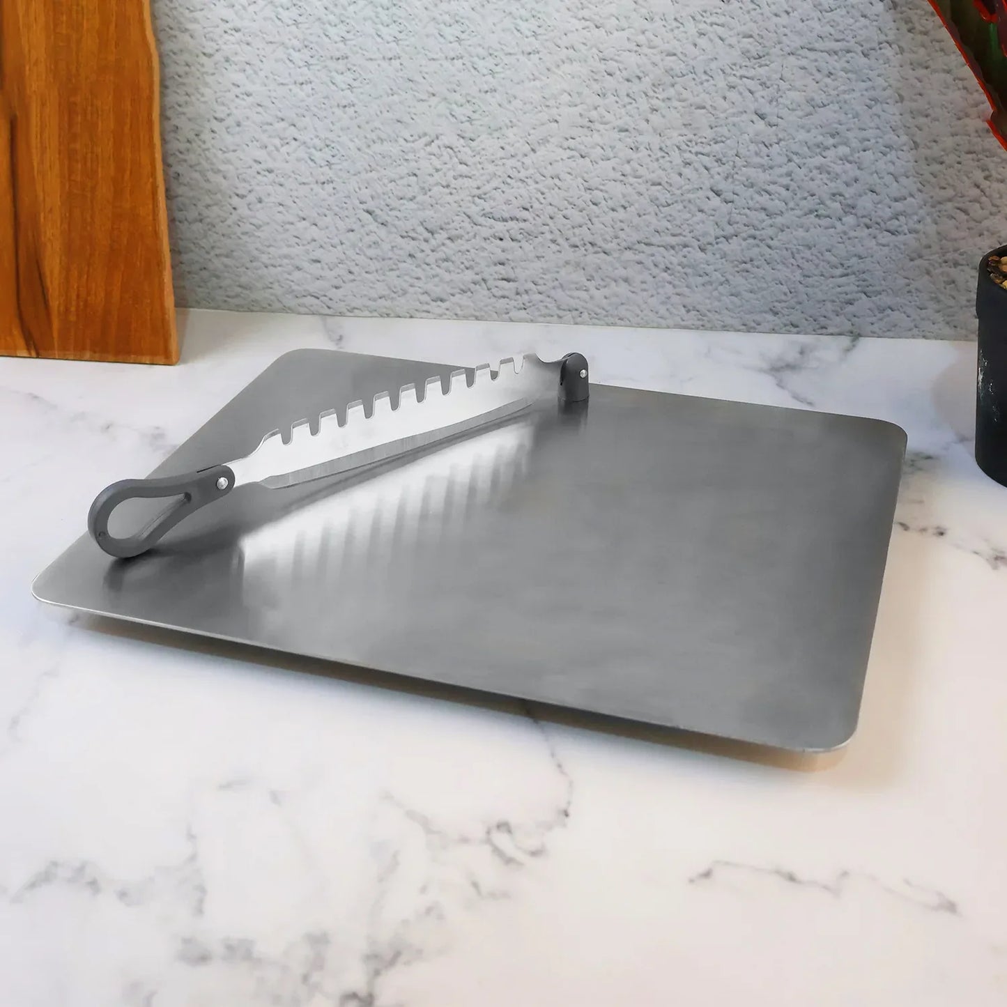 Supermom Stainless Steel Multifunctional Cut Chop Vegetable Slicer Tool (1 Pc) - Zidbik