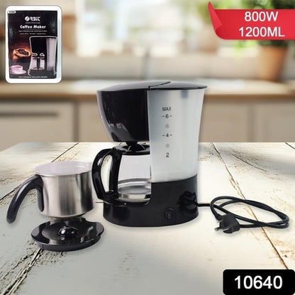Orbit Automatic Drip Coffee Maker - 800w With 1200ml Capacity - Zidbik