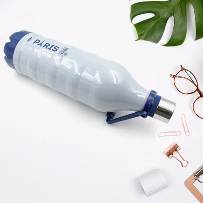 Plastic Sports Insulated Water Bottle With Handle Easy To Carry High Quality Water Bottle Bpa-free Leak-proof For Kids School For Fridge Office Sports School Gym Yoga (1 Pc 1500ml 2200ml) - Zidbik