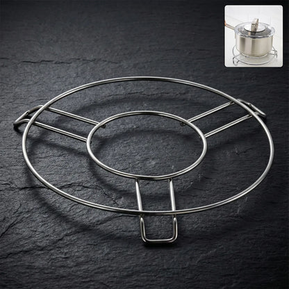 Stainless Steel Round Table Ring Hot Pot Stand (1 Pc) - Zidbik