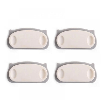 Pig Plug Wire Organizer Cable Holder Clips With Self-adhesive Pad (4 Pcs Set) - Zidbik