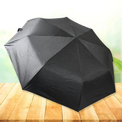 12744 2 Fold Manual Open Umbrella Windproof Sunproof Rainproof With Sturdy Steel Shaft Wrist Straps Easy To Hold Carry Umbrella For Women Men Kids - Zidbik
