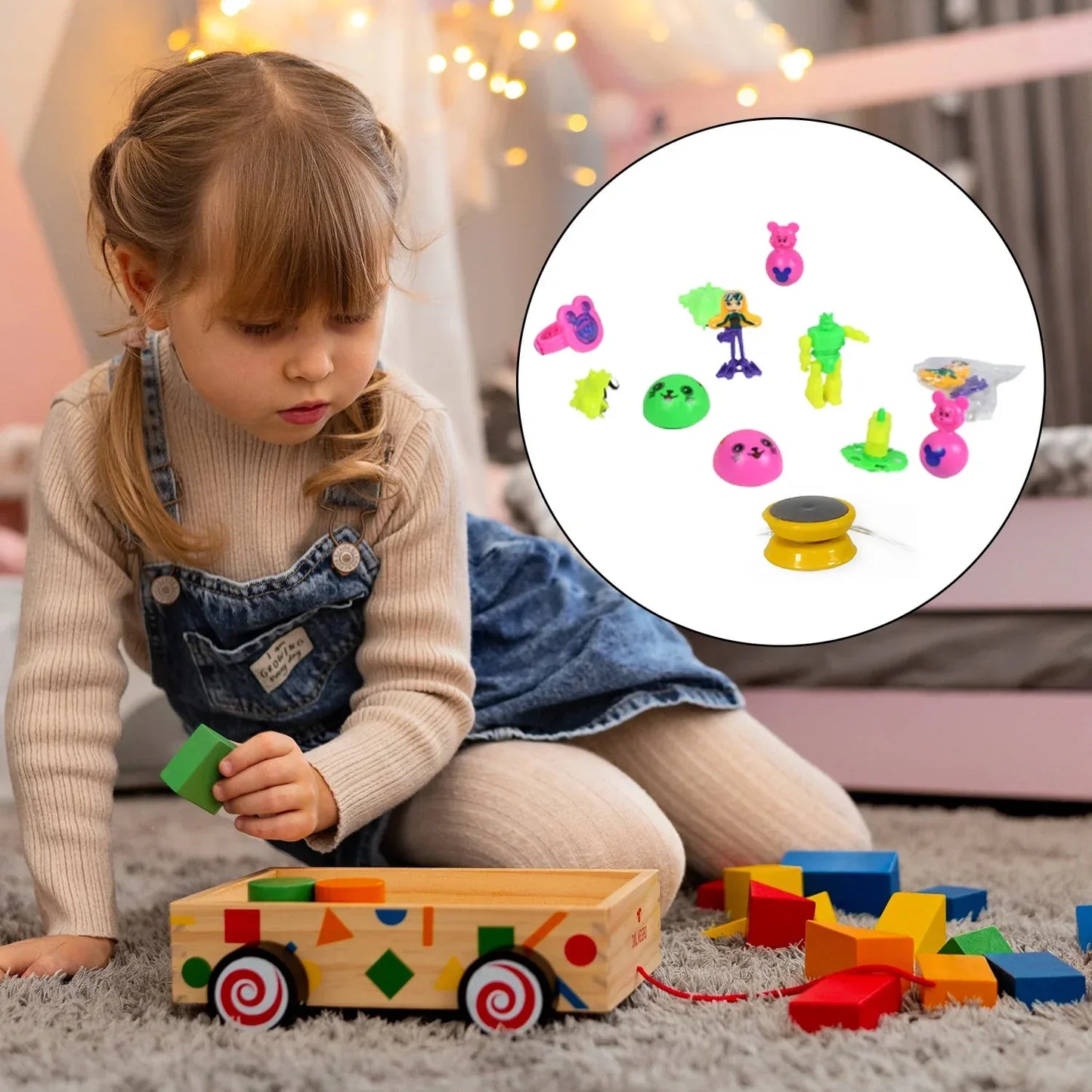 4489 20pc Mix All New Toy With Plastic Commander Container Mix All Types Playing Toy For Kids - Zidbik