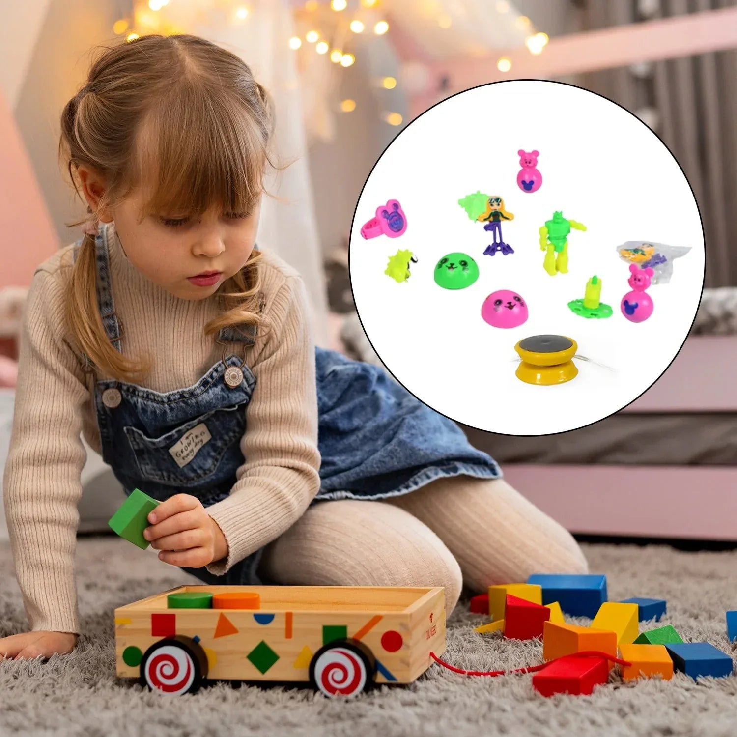 4489 20pc Mix All New Toy With Plastic Commander Container Mix All Types Playing Toy For Kids - Zidbik