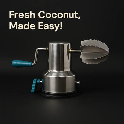 Supermom Stainless Steel Coconut Scraper With Vacuum Base (1 Pc) - Zidbik