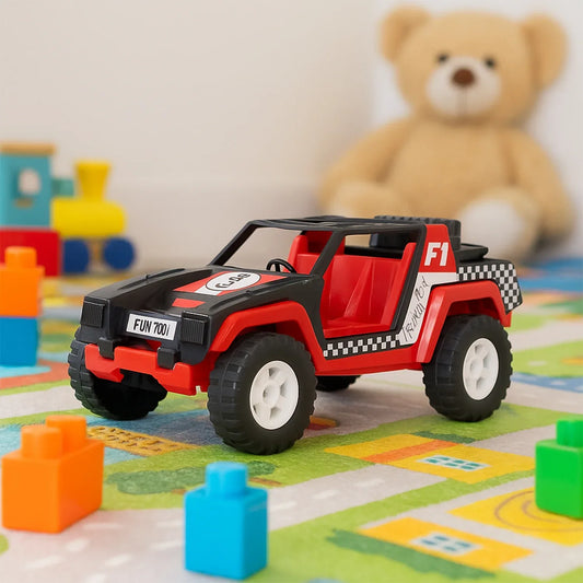 Funwoods Free-wheel Racing Jeep Toy Car - (1 Pc) - Zidbik